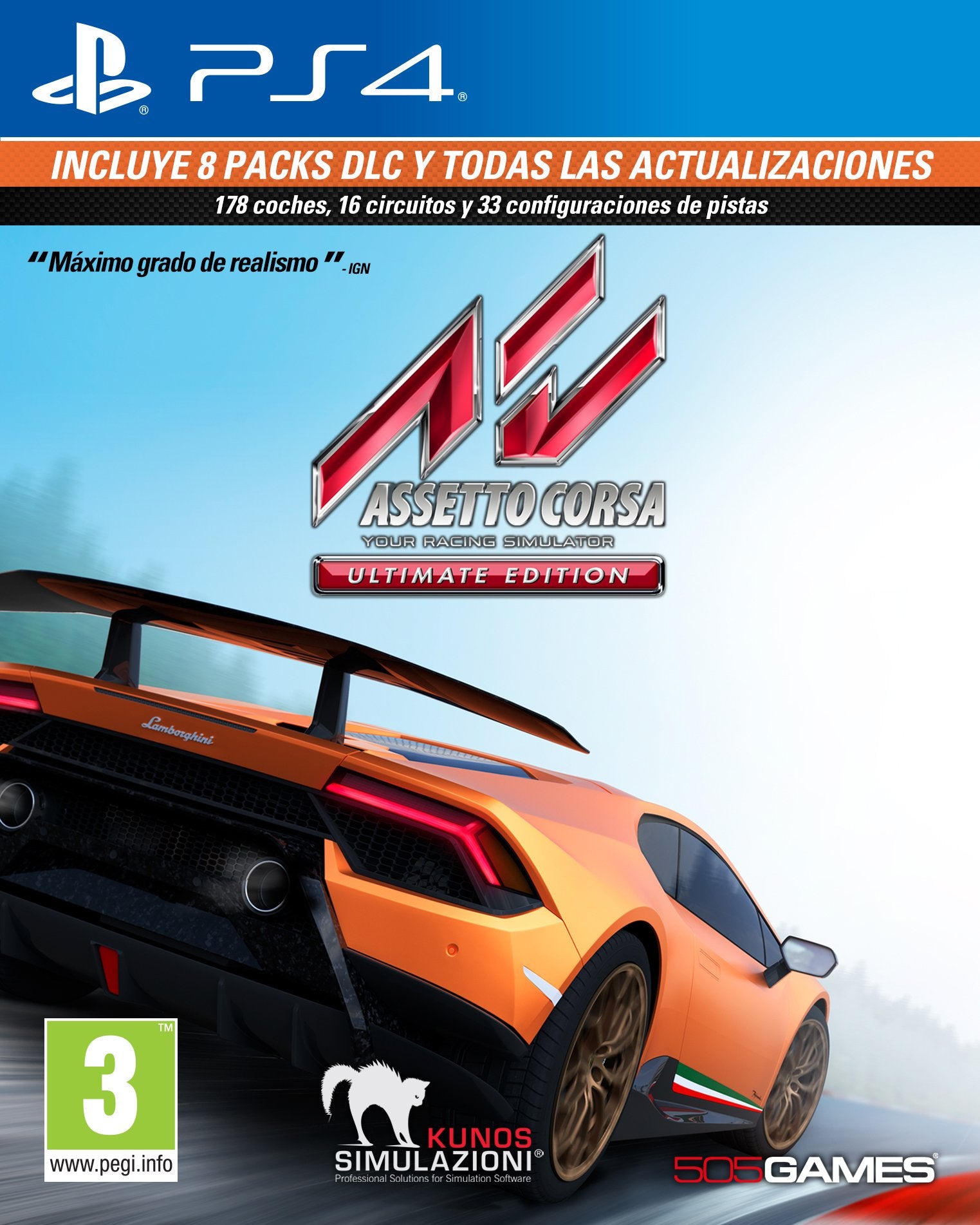 Assetto Corsa - Ultimate Edition PS4 - PAL ESP - Nuevo Assetto Corsa - Ultimate Edition PS4 - PAL ESP - Nuevo